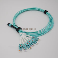 High Density Cabling Pre Terminated Multi Fiber Cables MTP/MPO Female To LC Uniboot