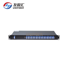 Low Loss 18 Channels CWDM Mux Demux 1U 19 Inch Rack Mount Chassis LC/UPC