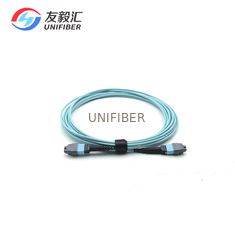 12 Fiber OM3 MPO MTP Patch Cord Elite Trunk Cable Female Polarity B