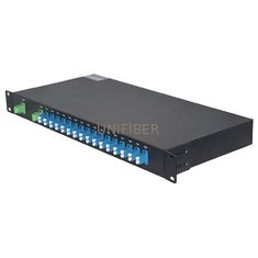 1U 19 Inch MUX DEMUX CWDM Dual / Single Fiber 1270~1610nm Rack Mount 4/8/16/18 CH