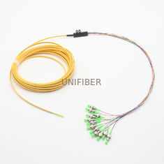 12F Ribbon Fanout Fiber Pigtails 1.5m For Fusion Splicing