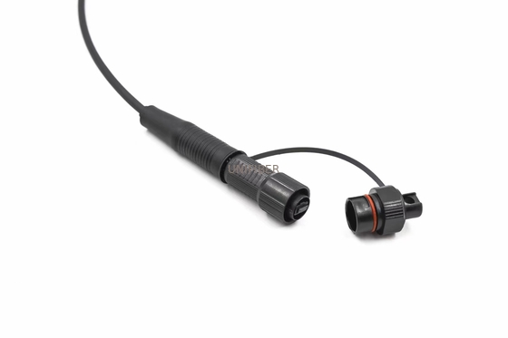 Outdoor IP67 Waterproof Pre Terminated Cable Huawei Mini MPO Reinforced Connector