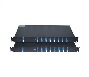 Single Fiber BIDI DWDM Mux Demux Multiplexer 8/16 Channels Rack Mounted Low insertion loss