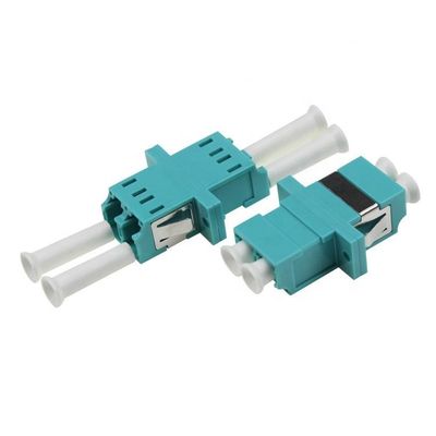 Singlemode Multimode LC LC Duplex Fiber Coupler OM3 OM4 With Flange