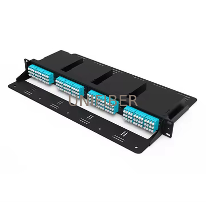 FHD Alta densidade 1U 144 Fibra Rack Mount Enclosure 4 x FHD Cassetes ou painéis