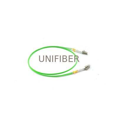 LC UPC Duplex para LC UPC Duplex Multimodo (OM5) Fibra Patch Cable Lime Verde 1M